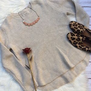 Ann Taylor LOFT Wool blend Hi-Lo Knit sweater